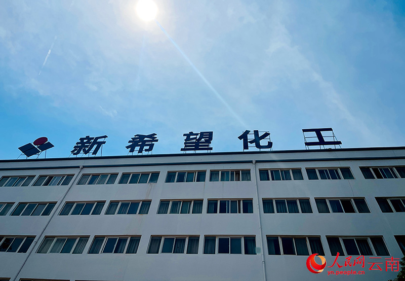 云南新龙矿物质饲料有限公司为新希望集团子公司。图为云南新龙矿物质饲料有限公司。-人民网记者-程浩摄