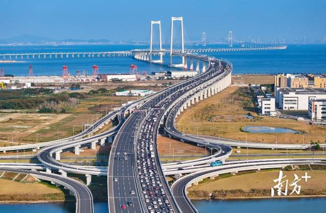 深中通道。南方+记者 叶志文 摄 深中通道。南方+记者 叶志文 摄