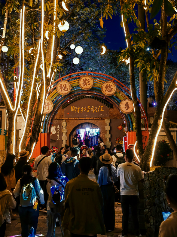 阿尼么村点亮乡村新“夜”态 图源:云南网