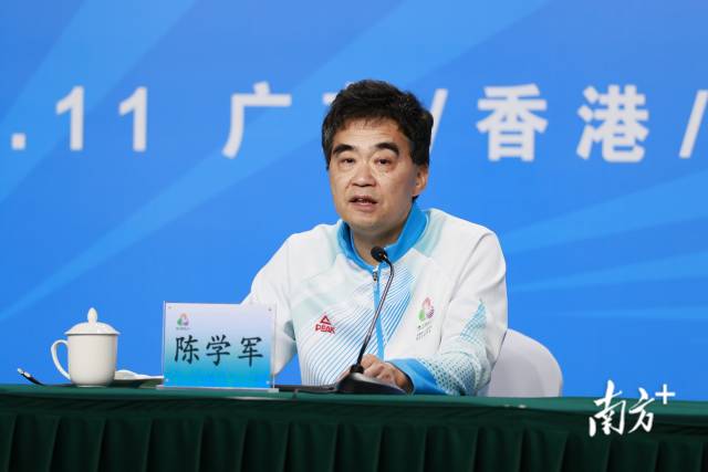 残特奥会广东赛区执委会副主任陈学军。