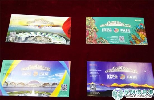 今年南博会门票的正面。记者江枫 摄