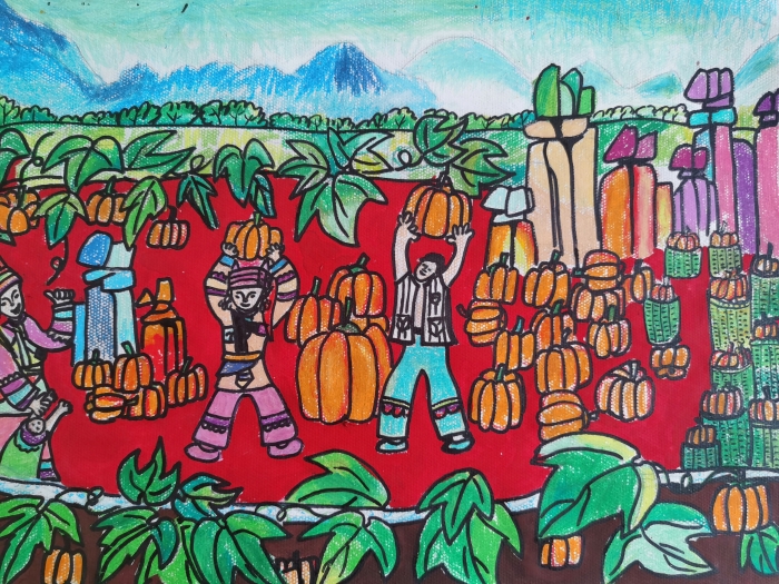 三  石林 大可中心小学  陈艳林  11岁   《丰收》    指导教师：昂艳    谢元翔