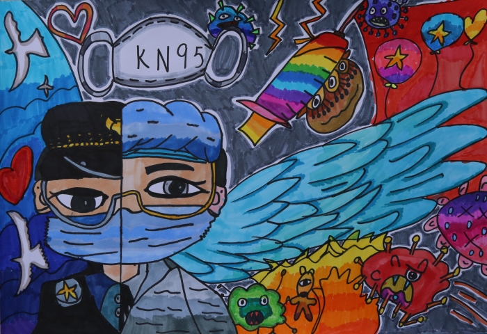 三 富民《忠诚卫士》陈惠琳 指导教师：潘建涛