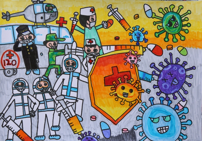 优秀  富民《抗疫情》邵小芪 指导教师：潘建涛