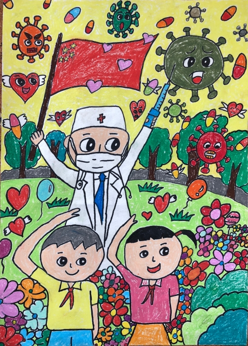 优秀  官渡诸葛予涵 女 8岁《我们在一起》