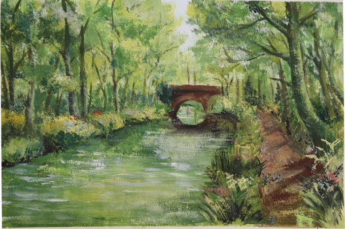 二  嵩明储丽媛《静林小桥》