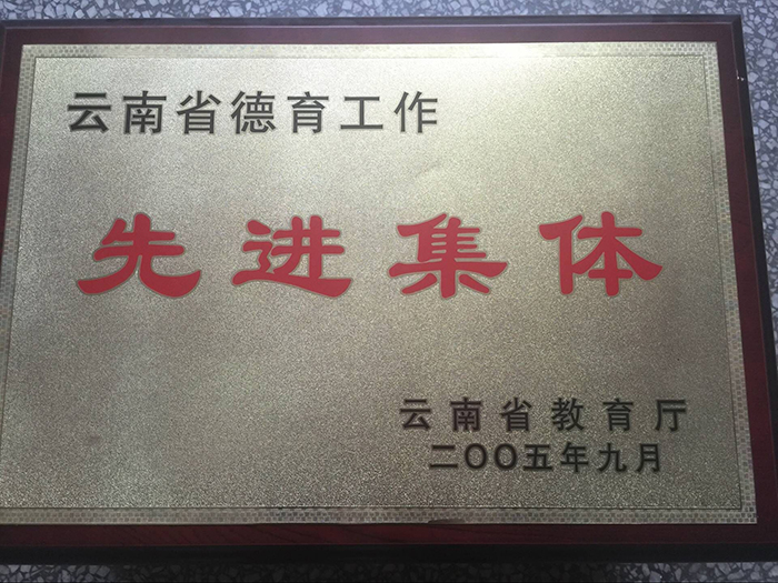 云南省德育工作先进集体 云南省德育工作先进集体