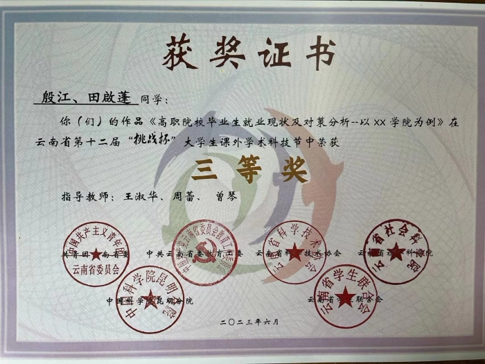 挑战杯比赛证书_副本