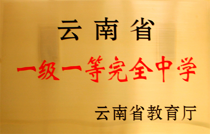 4.云南省一级一等完全中学
