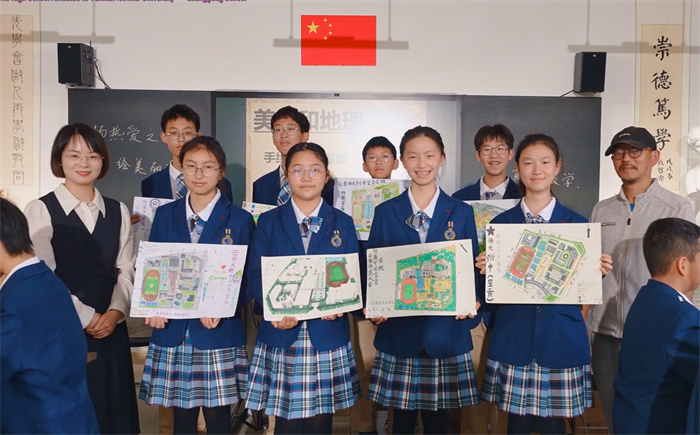 手绘校园平面图 手绘校园平面图